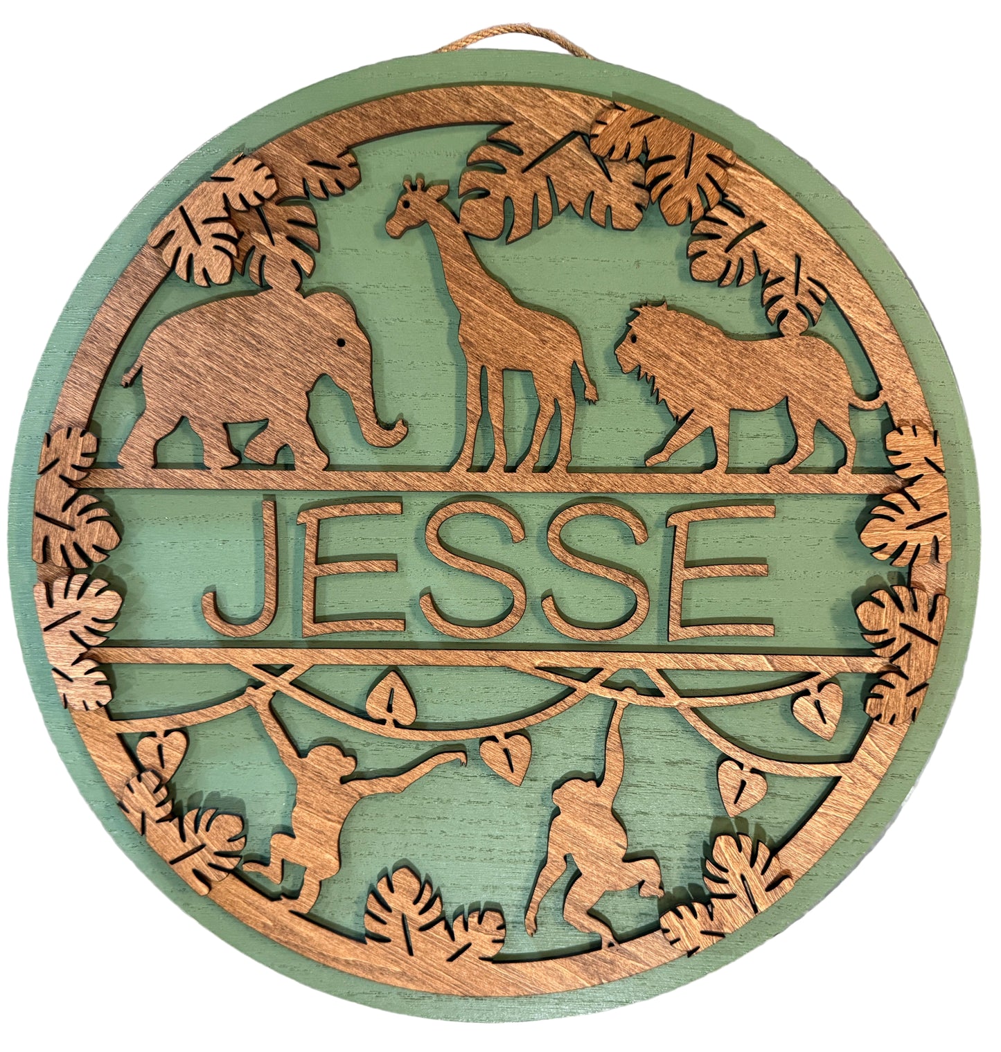 Safari Animals Name Sign