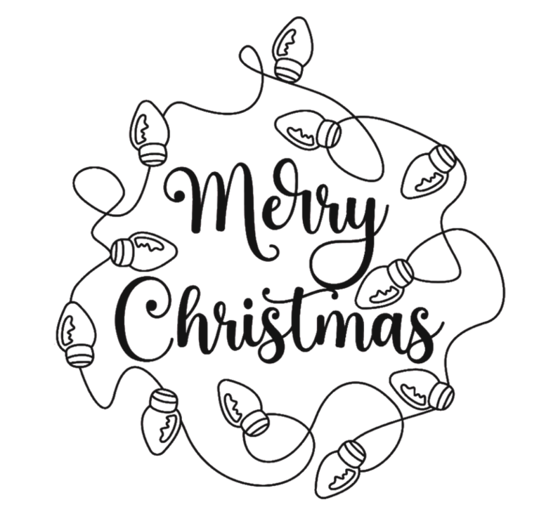 Merry Christmas Lights Design