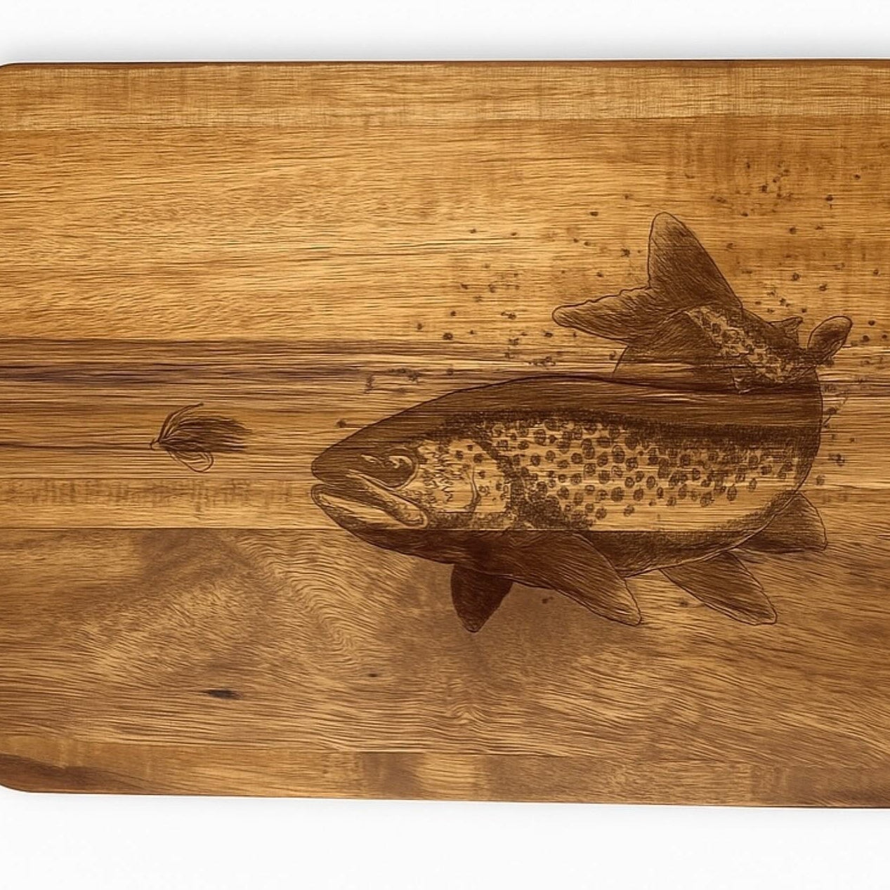 Trout with Fly Design