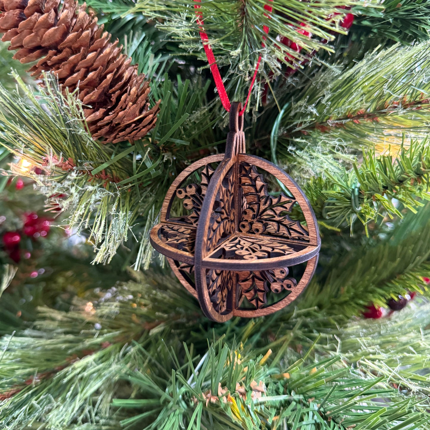 3D Balls Winter Christmas Ornaments