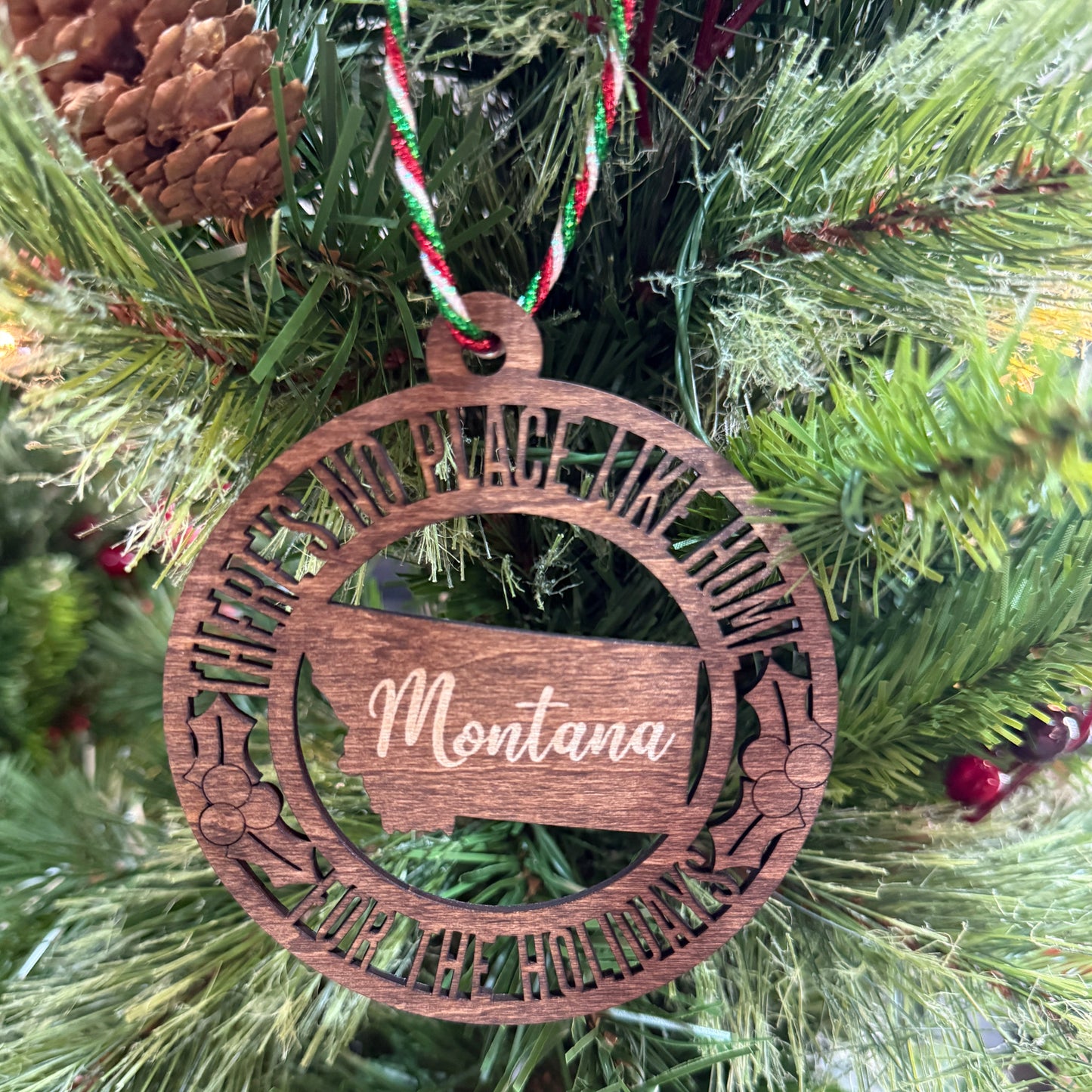 50 State No Place Like Home Christmas Ornament