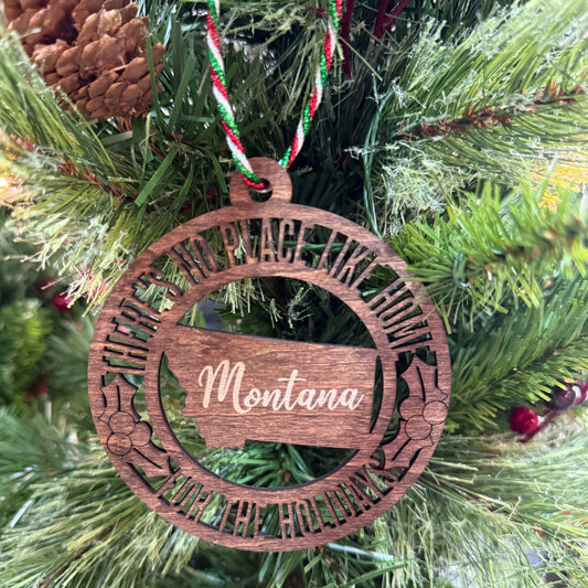 50 State No Place Like Home Christmas Ornament