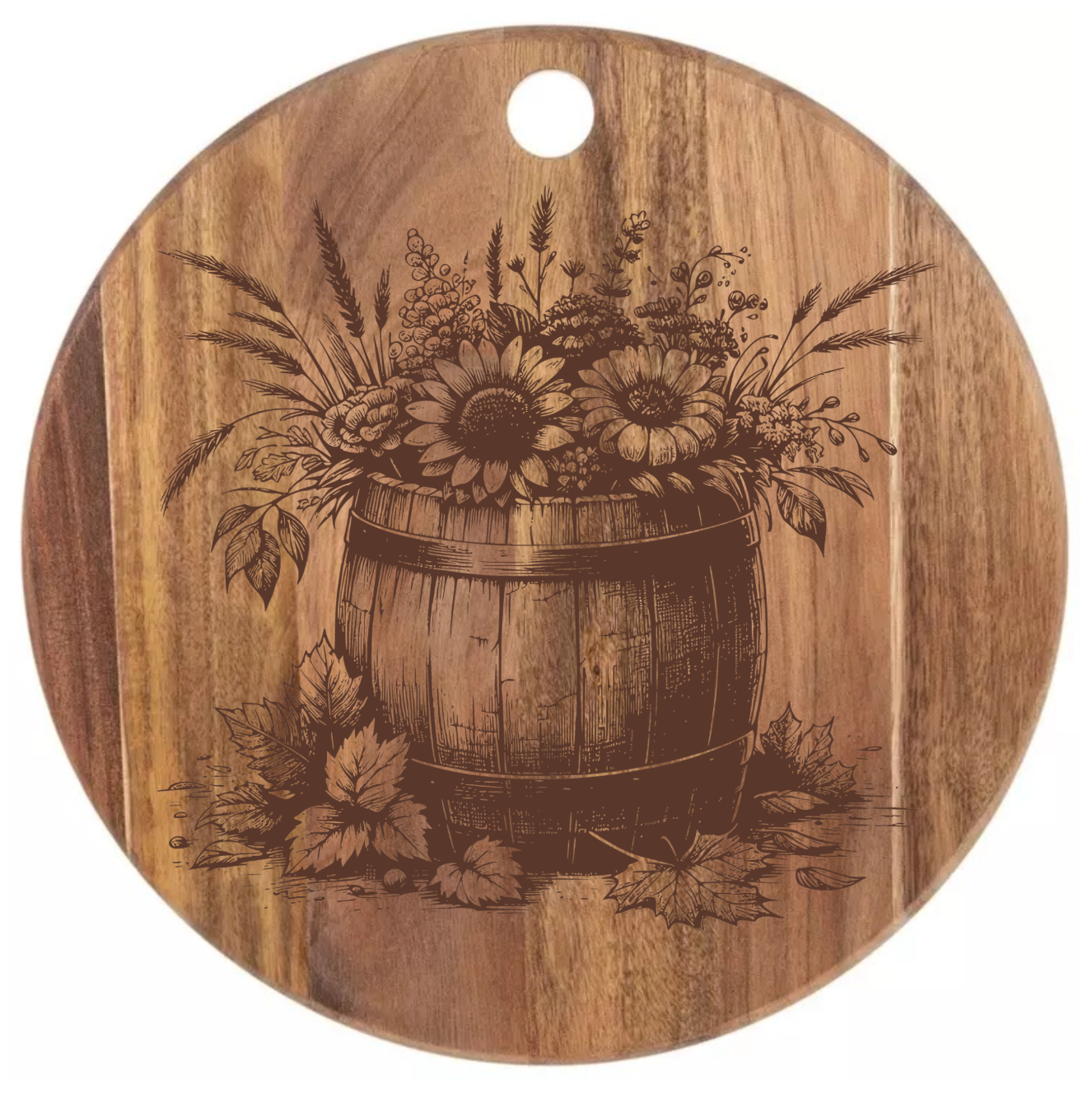 Barrel of Flowers Design