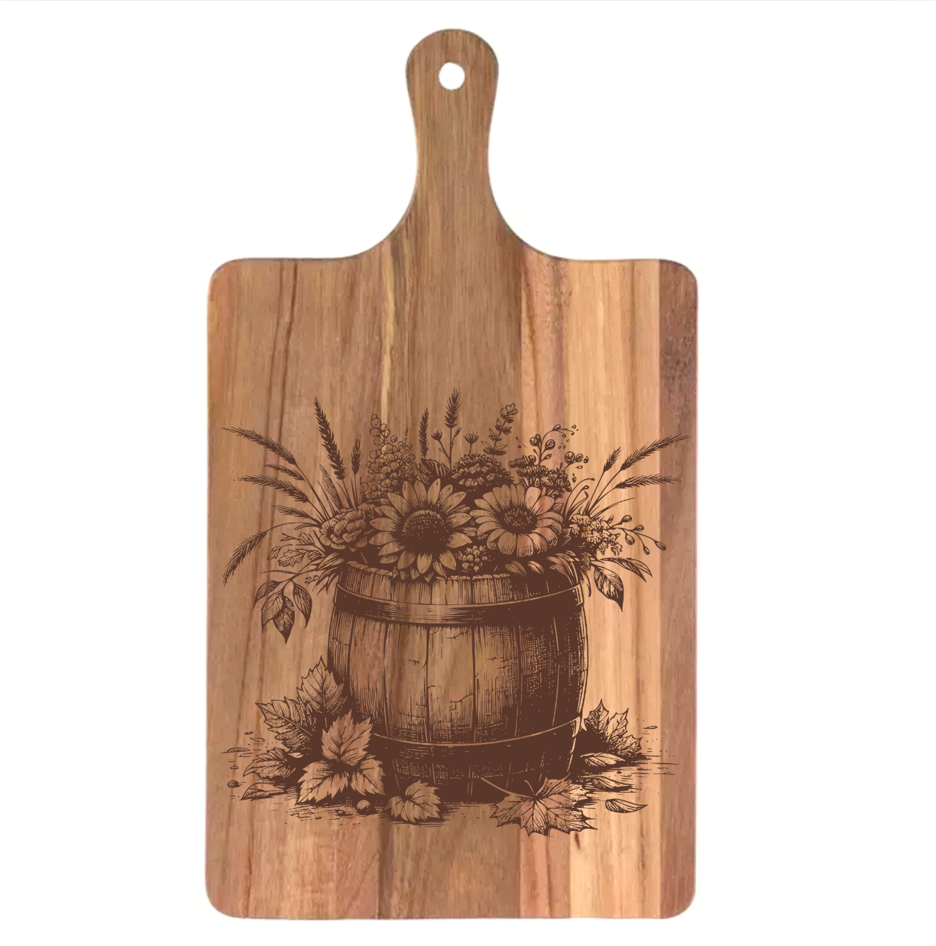 Barrel of Flowers Design