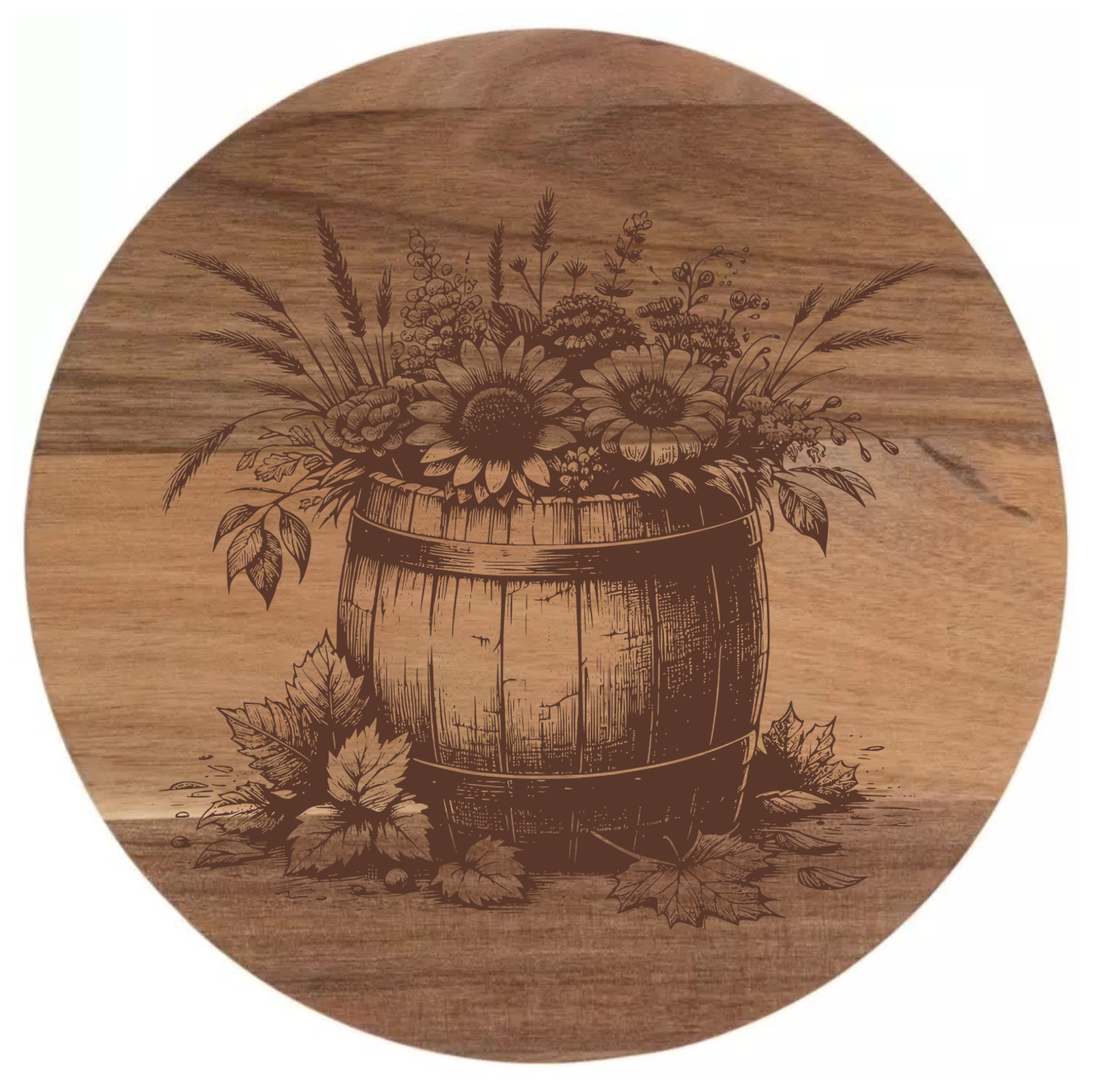 Barrel of Flowers Design