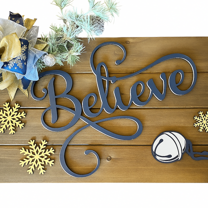 DIY Craft Kit - Believe Door Hanger Sign
