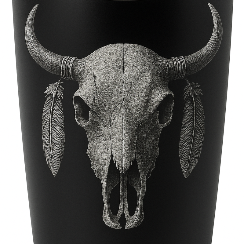 Bison Skull 20 oz. Tumbler