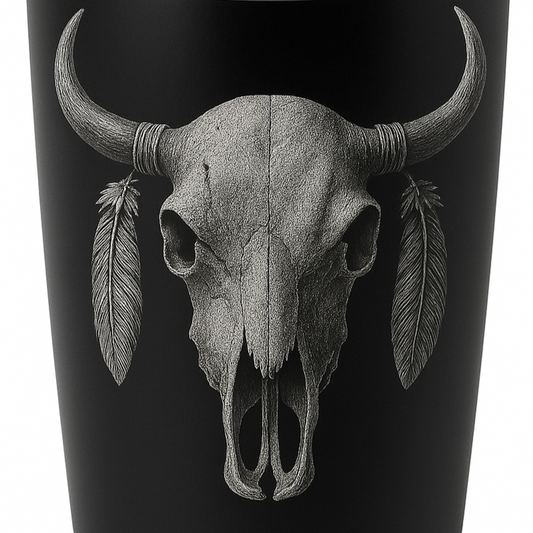 Bison Skull 20 oz. Tumbler