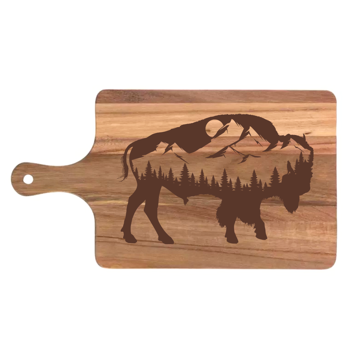 Buffalo Silhouette Scene Design