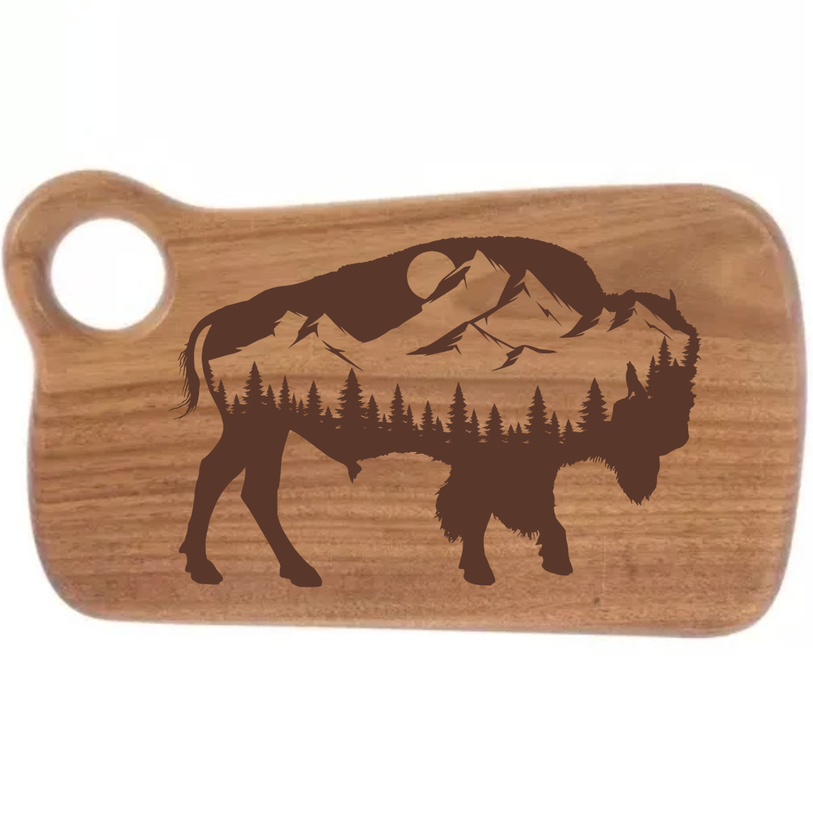 Buffalo Silhouette Scene Design