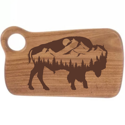 Buffalo Silhouette Scene Design
