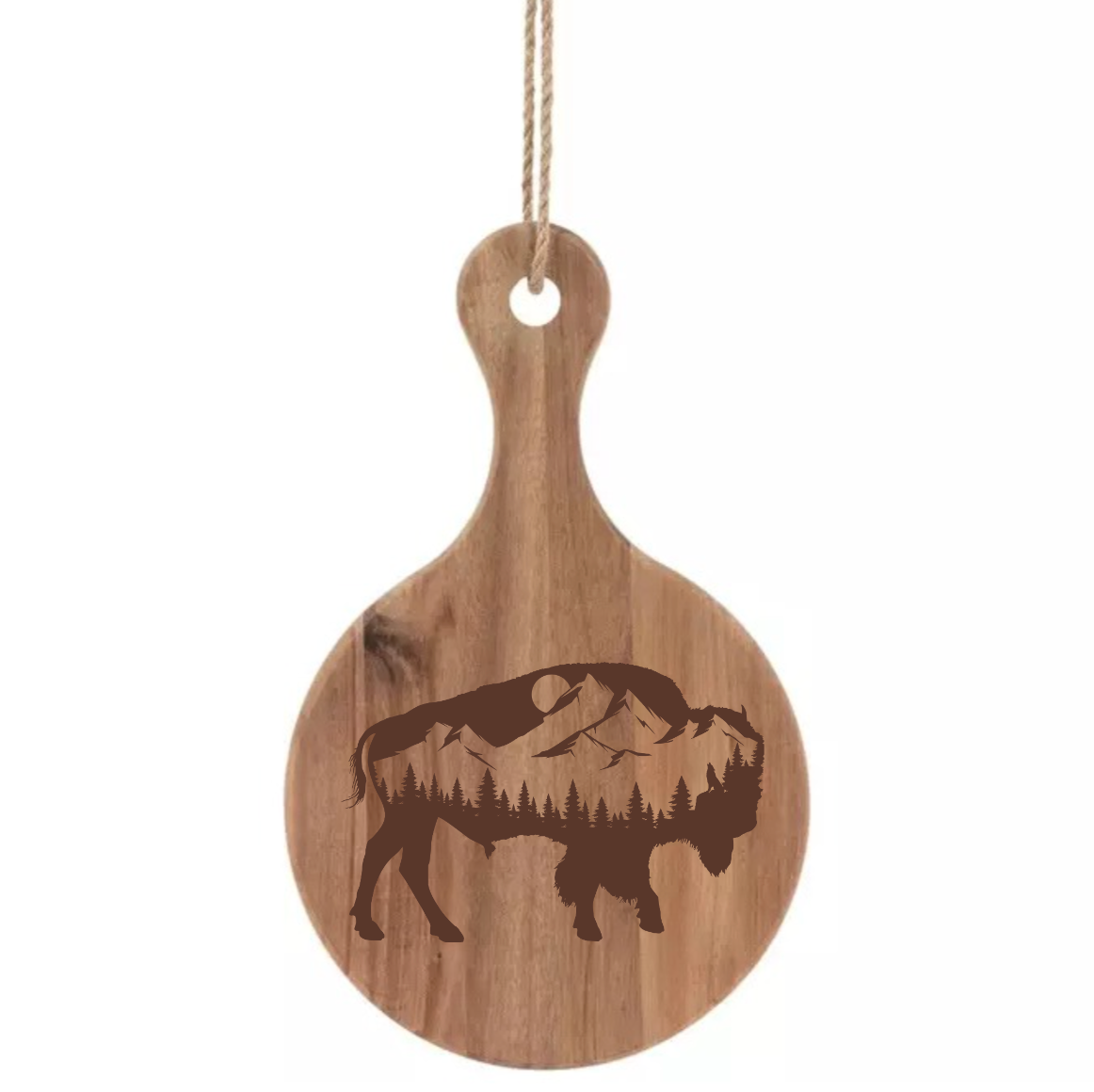 Buffalo Silhouette Scene Design