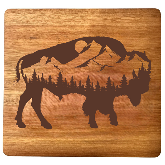 Buffalo Silhouette Scene Design