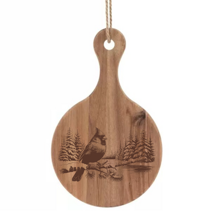 Cardinal on a Snowy Lake Design