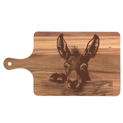 Donkey Peering Over Fence Design