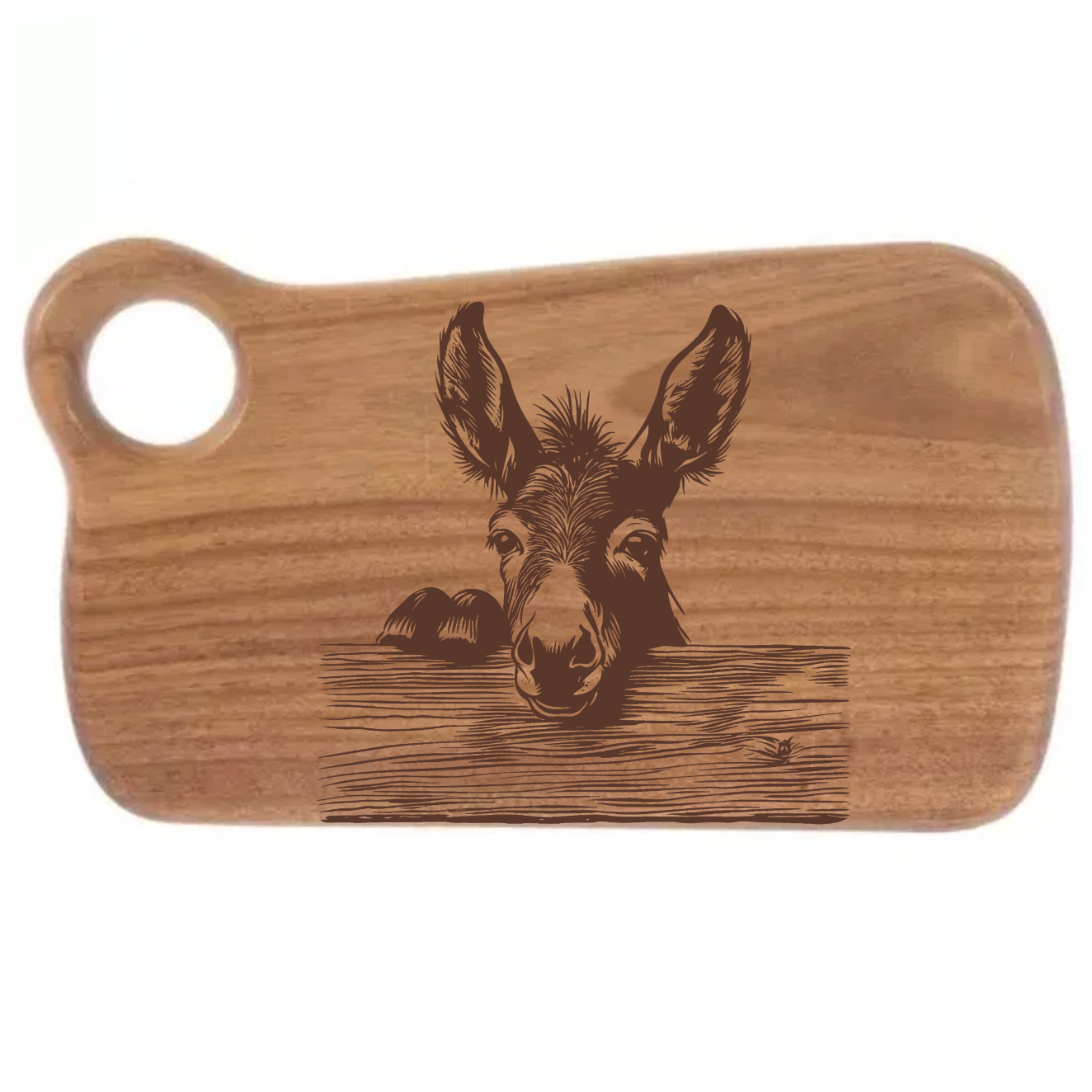 Donkey Peering Over Fence Design