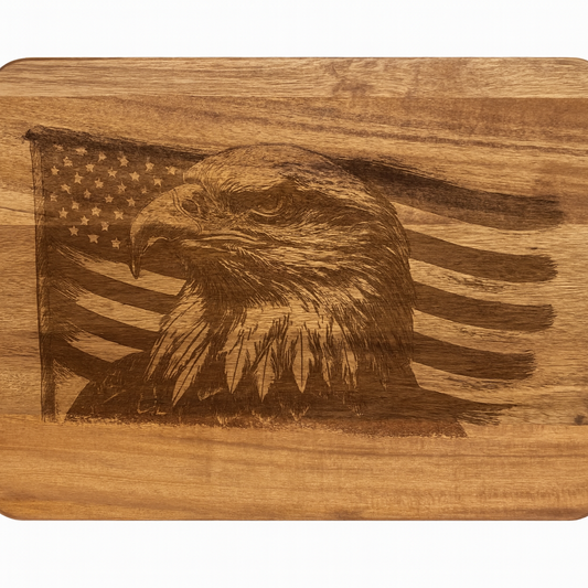 Bald Eagle with American Flag Design