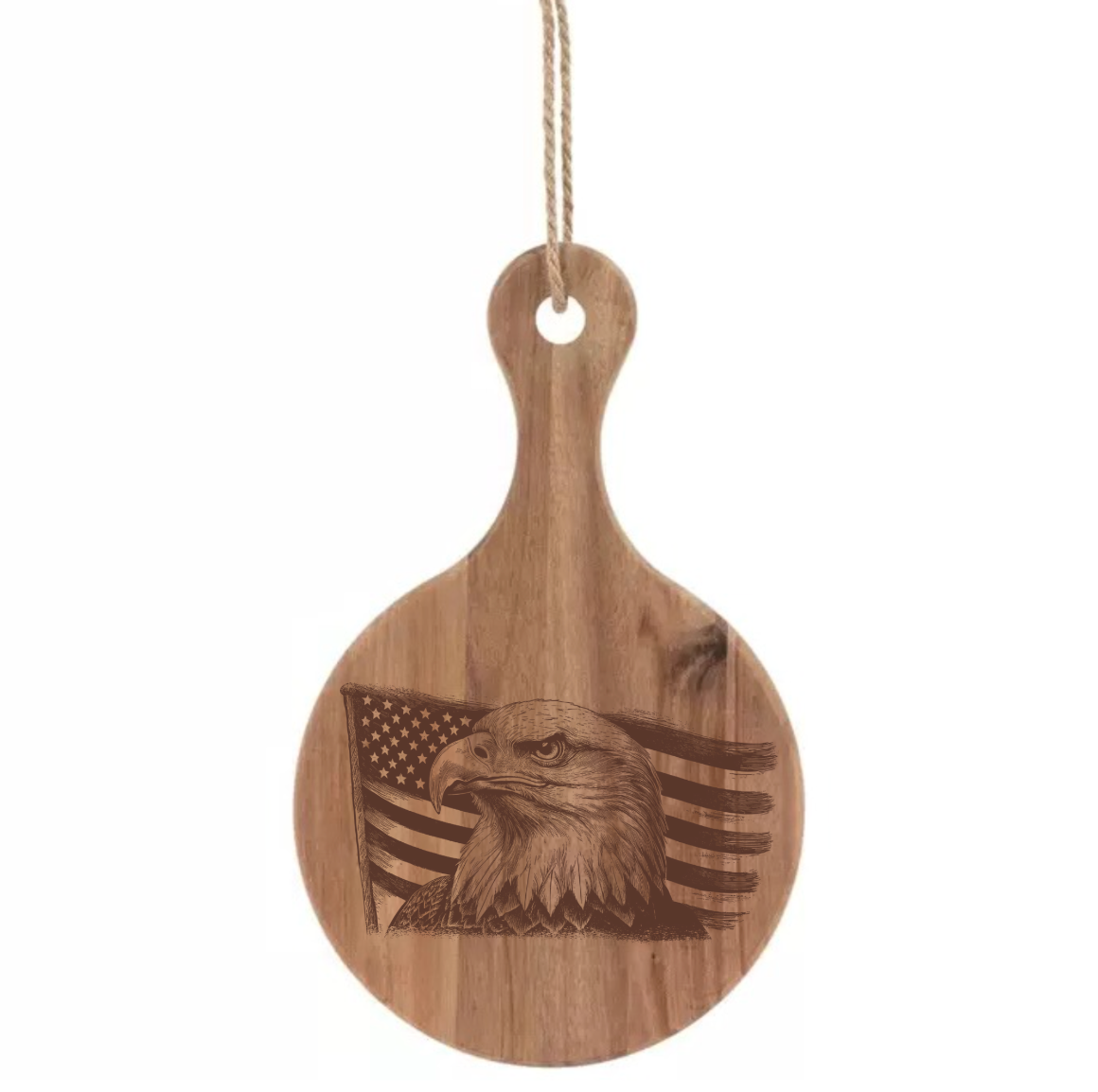 Bald Eagle with American Flag Design