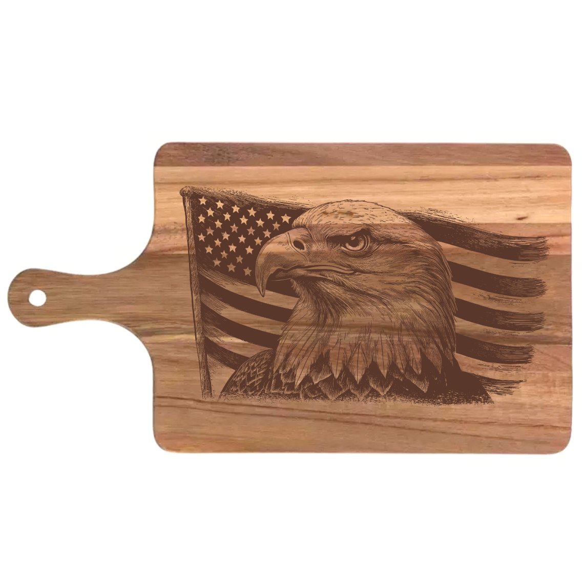 Bald Eagle with American Flag Design