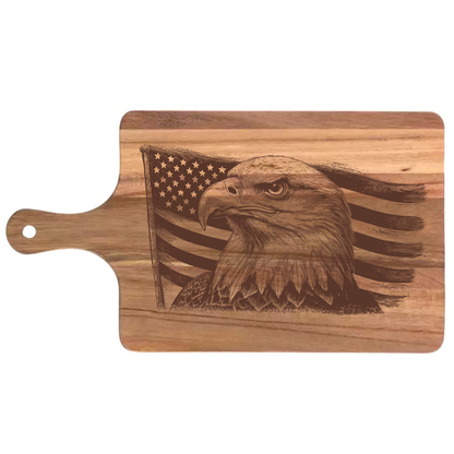 Bald Eagle with American Flag Design