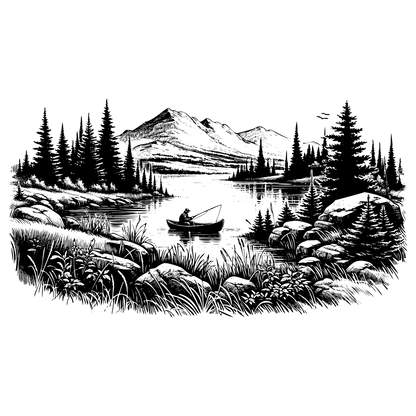 Fisherman on the Lake Design
