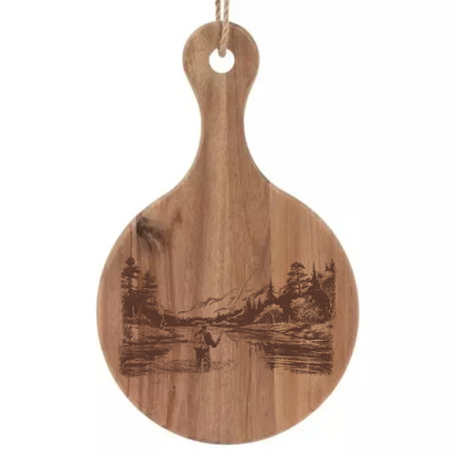Fly Fisherman on the River Design