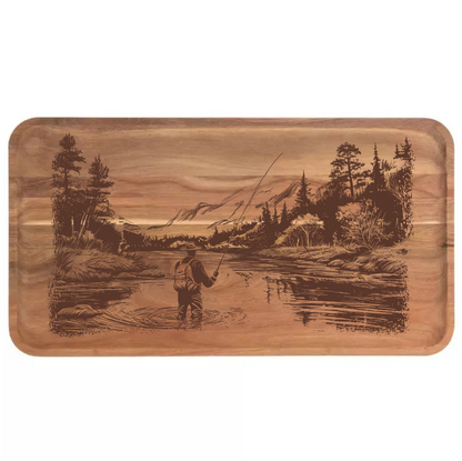 Fly Fisherman on the River Design