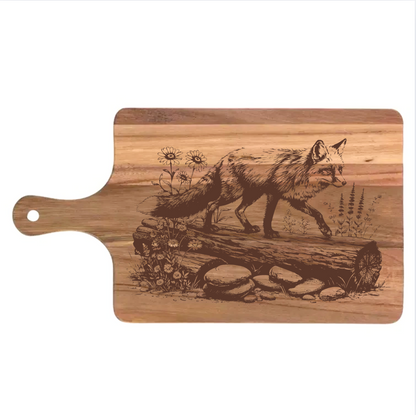 Fox on a Log Design