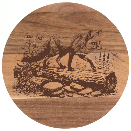 Fox on a Log Design
