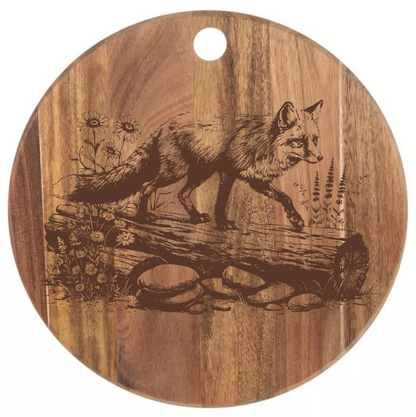 Fox on a Log Design