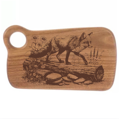 Fox on a Log Design