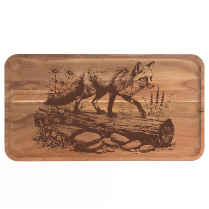 Fox on a Log Design