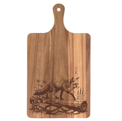 Fox on a Log Design