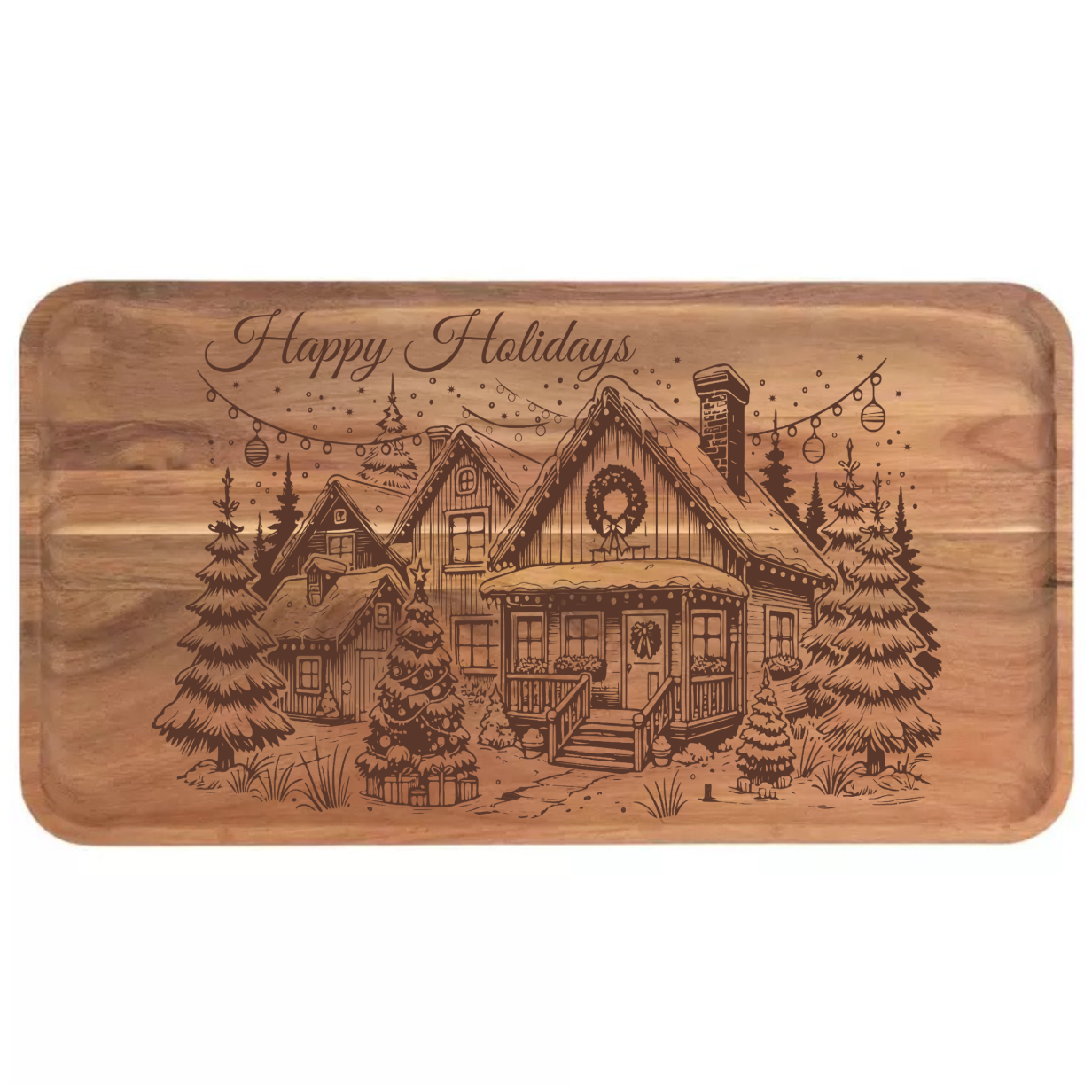 Happy Holidays Winter Street Design