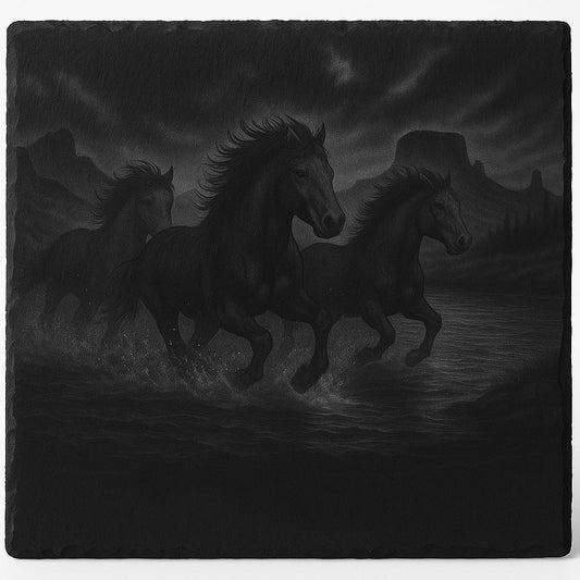 Horses On The Mesa Hot Plate / Charcuterie Board