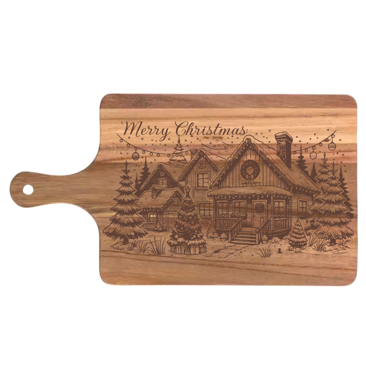 Merry Christmas Winter Street Design