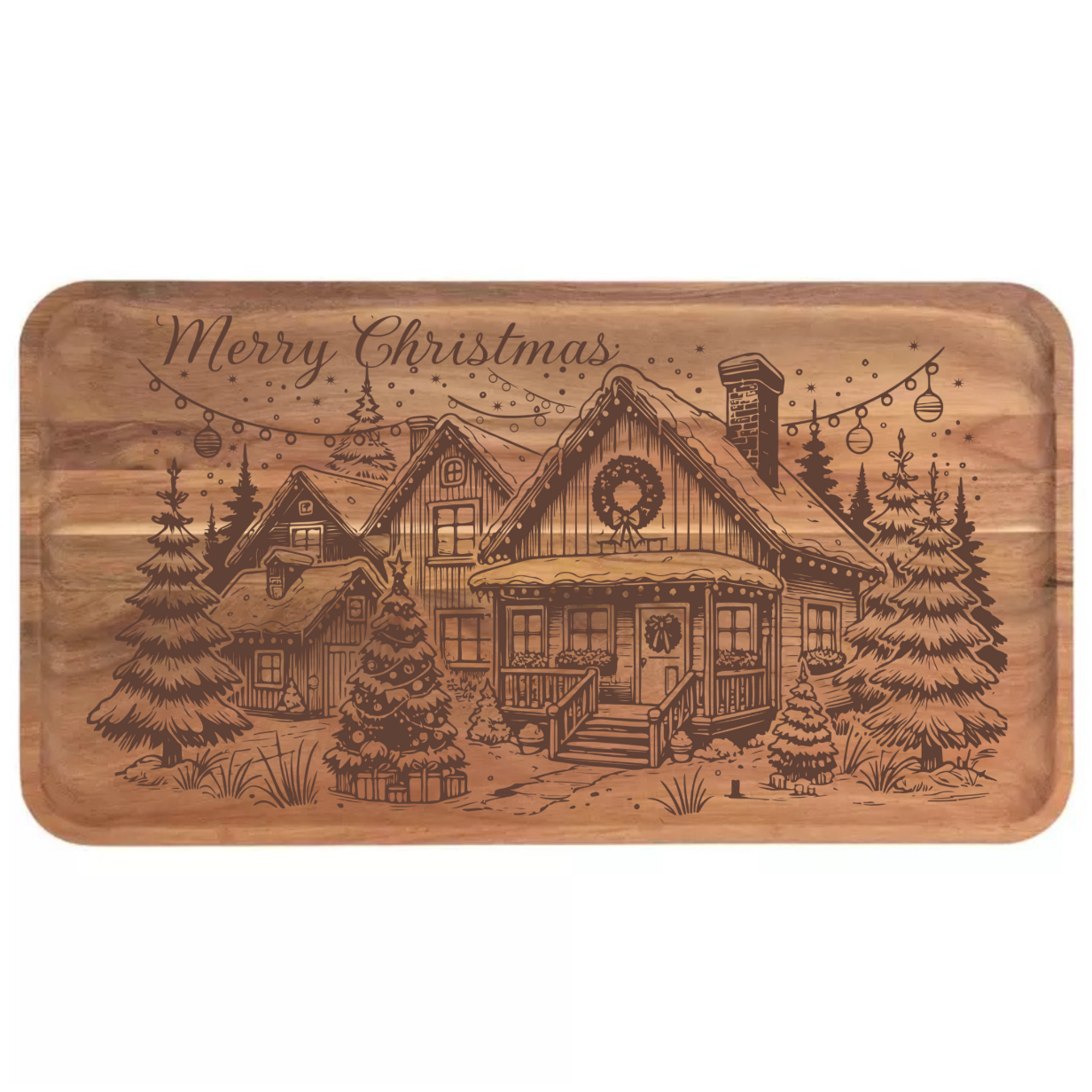 Merry Christmas Winter Street Design