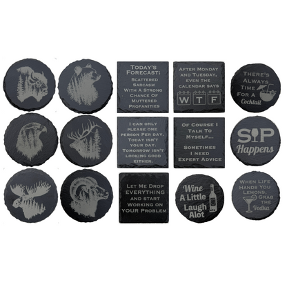 Slate Coasters - Mix & Match Bundle (Set of 4)