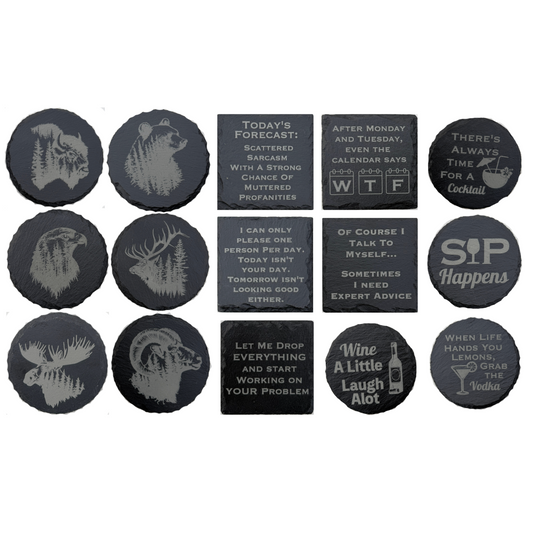 Slate Coasters - Mix & Match Bundle (Set of 4)