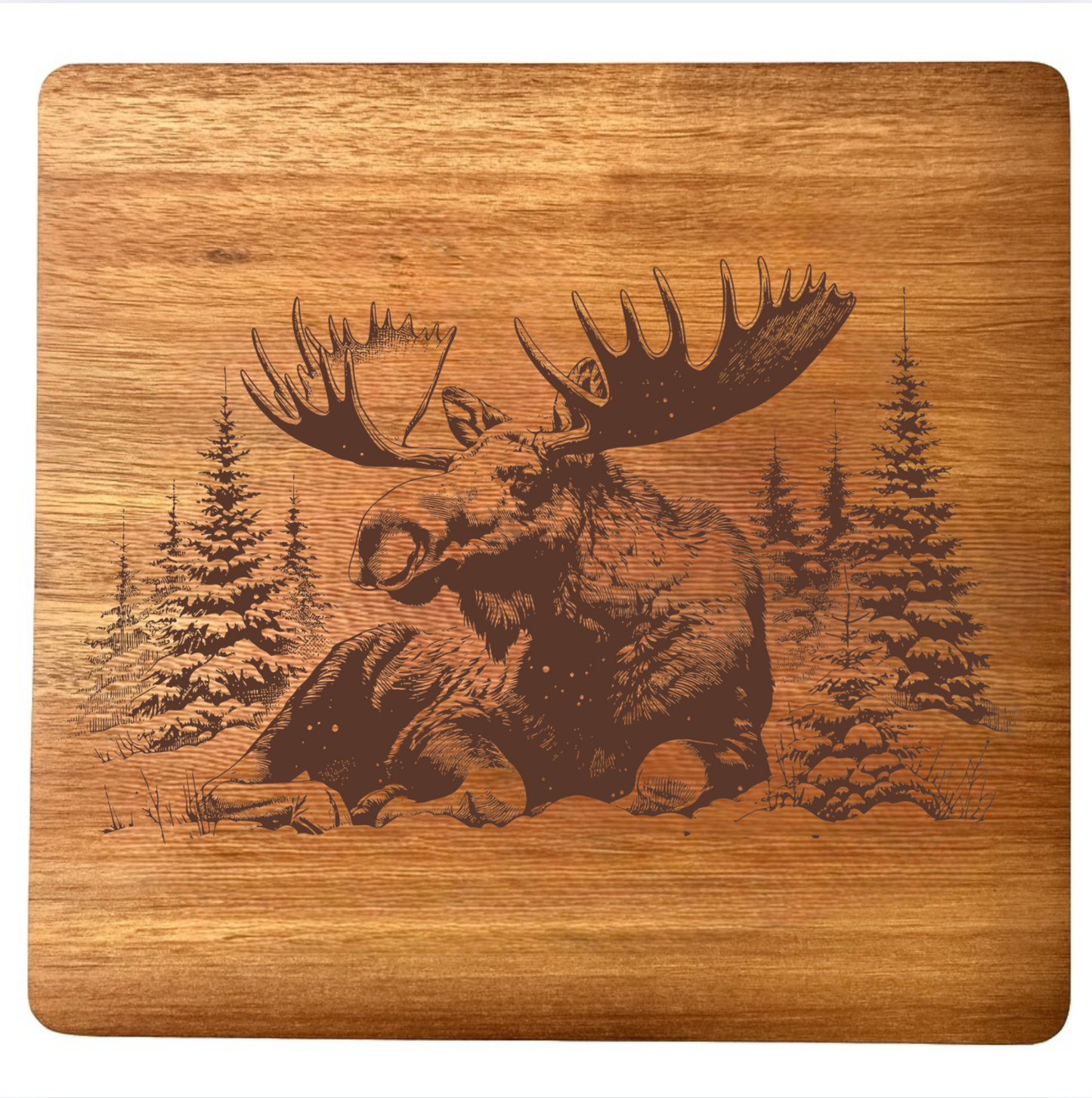Moose in the Snow Design