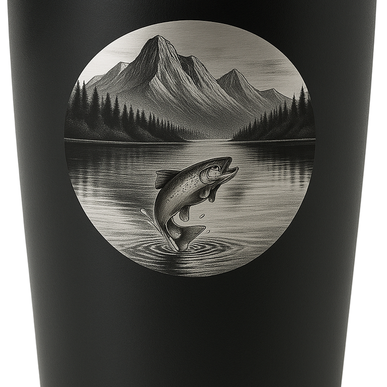 Mountain Lake Trout 20 oz. Tumbler