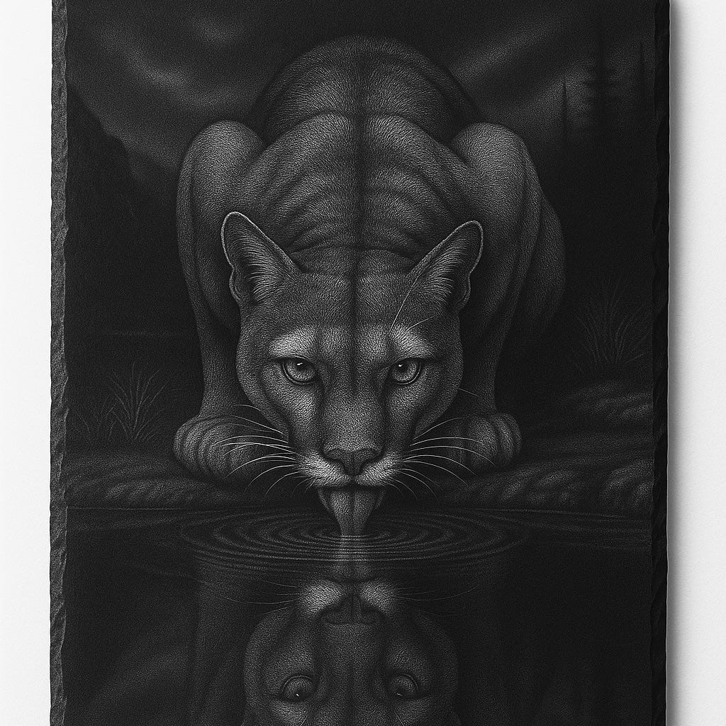 Mountain Lion Hot Plate / Charcuterie Board