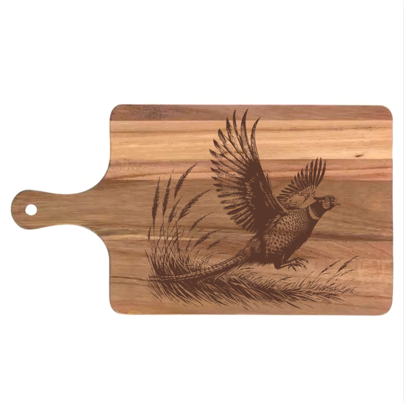 Ring-Necked Pheasant In Flight Design