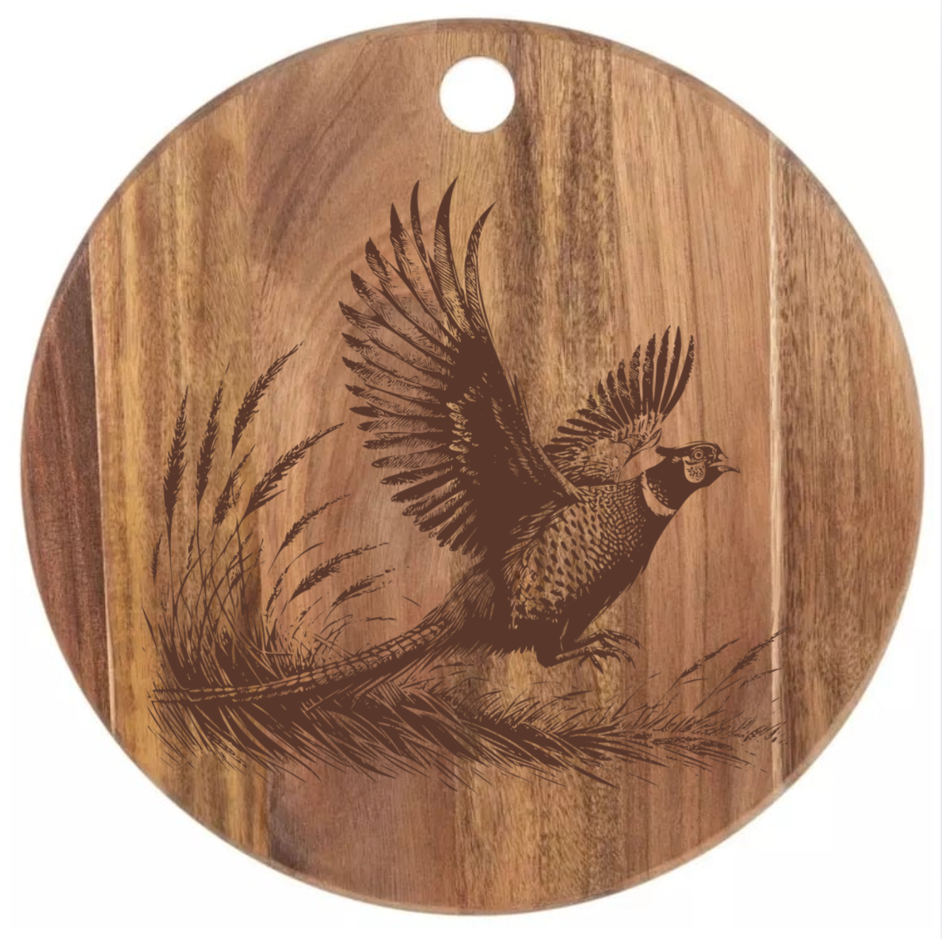Ring-Necked Pheasant In Flight Design