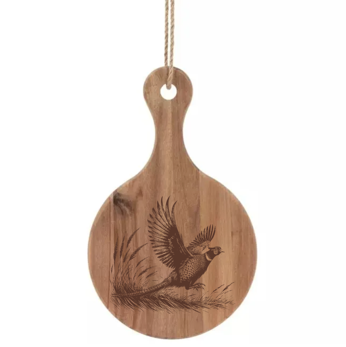 Ring-Necked Pheasant In Flight Design