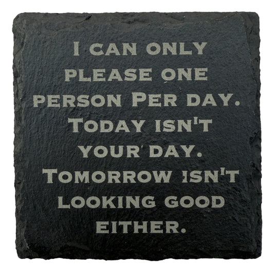 I Can Only Please One Person Slate Coaster