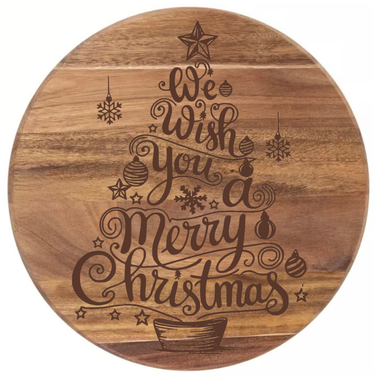 We Wish You A Merry Christmas Tree Design