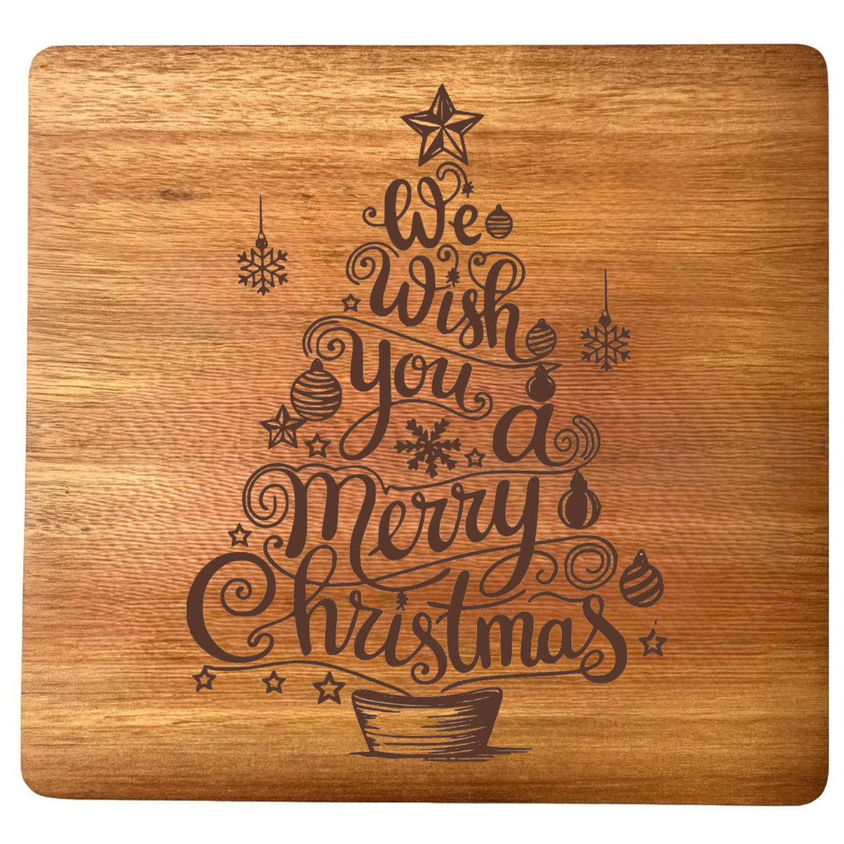 We Wish You A Merry Christmas Tree Design