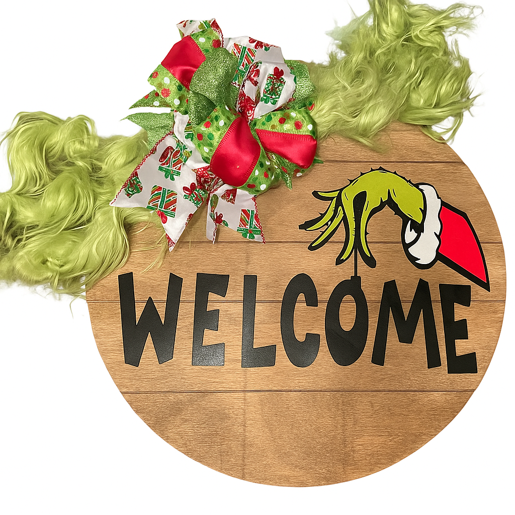 Welcome Door Hanger Sign