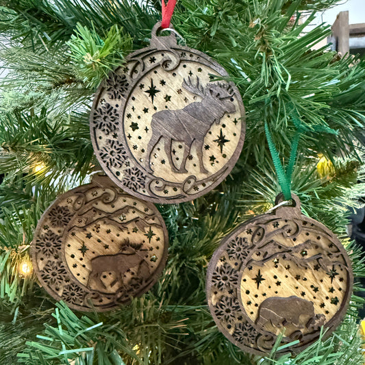 Winter In The Forest Ornament Collection